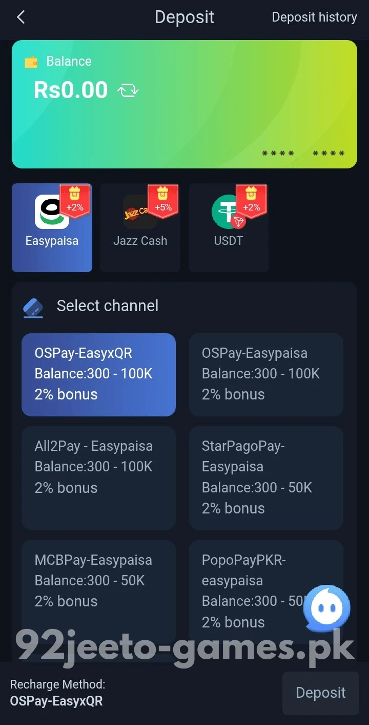 92 Jeeto Deposit