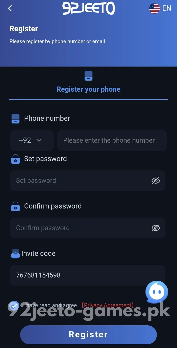 92 Jeeto Register