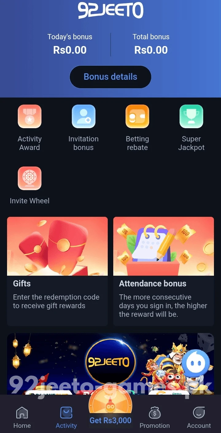 92 Jeeto activity