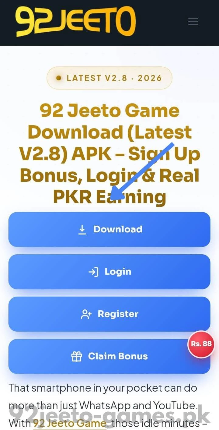 Click Download Button